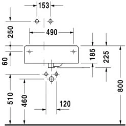 Duravit Wastafel Scola Links 61.4x45.9x22.4 Cm 5 Duravit Wastafel Scola Links 61.4x45.9x22.4 Cm -Badkamer Winkel 123 3874