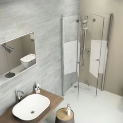 Sealskin Douchecabine Code Hoekinstap Vouwdeur 90x197 Cm Met Gesatineerde Band