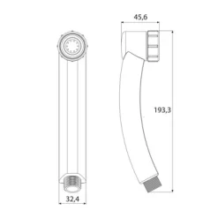 Tiger Splash Eco Handdouche Turbo Saver Chroom -Badkamer Winkel 123 3981