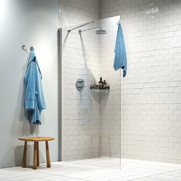 Sealskin Inloopdouche Hooked 120x200cm Hoogglans Aluminium 2 Sealskin Inloopdouche Hooked 120x200cm Hoogglans Aluminium - Afbeelding 2