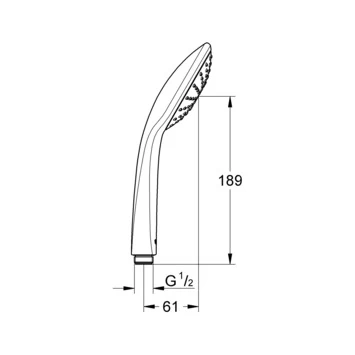 Grohe Handdouche Vitalio Joy Ø11 Cm Chroom 3 Grohe Handdouche Vitalio Joy Ø11 Cm Chroom - Afbeelding 3