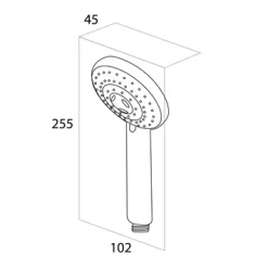 Tiger Splash Eco Handdouche Alicante Chroom -Badkamer Winkel 123 4040