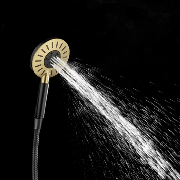 Tiger Handdouche Akcent Zwart Messing 2 Tiger Handdouche Akcent Zwart Messing - Afbeelding 2