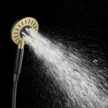 Tiger Handdouche Akcent Zwart Messing 4 Tiger Handdouche Akcent Zwart Messing - Afbeelding 4