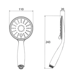Tiger Handdouche Splash Tossa Ø11 Cm 3 Standen 9 Tiger Handdouche Splash Tossa Ø11 Cm 3 Standen -Badkamer Winkel 123 4052