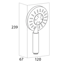 Tiger Handdouche Akcent Chroom 9 Tiger Handdouche Akcent Chroom -Badkamer Winkel 123 4120