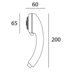 Tiger Handdouche Genova Ø6,5 Cm 1 Stand -Badkamer Winkel 123 4142