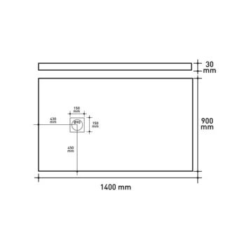 Van Marcke Krypton Douchebak In Polybeton Steenimitatie Crème 140x90 2 Van Marcke Krypton Douchebak In Polybeton Steenimitatie Crème 140x90 - Afbeelding 2