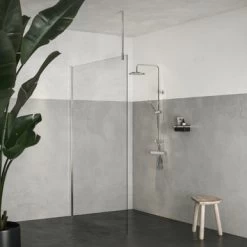 Sealskin Plafondsteun 80 Cm Zilver Hoogglans