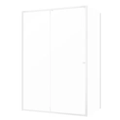 Sealskin Contour Schuifdeur Met Zijwand 120x90x200 Cm, 6 Mm Helder Veiligheidsglas Met Antikalklaag Mat Wit -Badkamer Winkel 123 4345