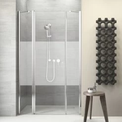 Sealskin Swingdeur Voor Nis Code L 3-delig 130x197 Cm Met Gesatineerde Band