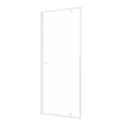 Sealskin Contour Draaideur Voor Nis 90x200 Cm, 6 Mm Helder Veiligheidsglas Met Antikalklaag Mat Wit -Badkamer Winkel 123 4409