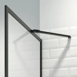 SEALSKIN Inloopdouche A3 Contour Zwart 118x200cm -Badkamer Winkel 123 4470