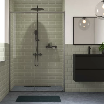 Sealskin Schuifdeur Voor Nis Contour 120x200 Cm Mat Grijs 1 Sealskin Schuifdeur Voor Nis Contour 120x200 Cm Mat Grijs