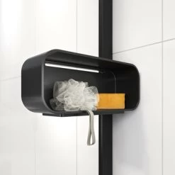 Sealskin Inc. Inloopdouche Type A3 90x200 Cm Met Douchemand, 8 Mm Helder Veiligheidsglas Met Antikalklaag Mat Zwart -Badkamer Winkel 123 4510