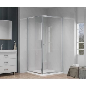 Atlantic Roan Douchewand En -deur 90x90x190cm Chroom 2 Atlantic Roan Douchewand En -deur 90x90x190cm Chroom - Afbeelding 2