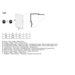 Sealskin Swingdeur Voor Hoekinstap I AM 90x200 Cm Zwart -Badkamer Winkel 123 4581
