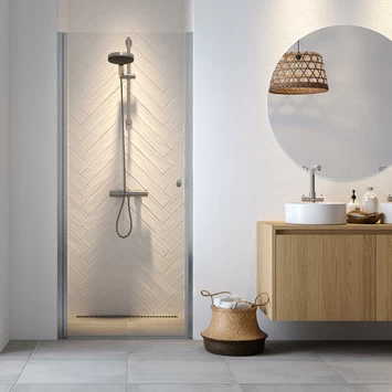 Sealskin Douchedeur Nis Hooked 90x200cm Hoogglans Aluminium 1 Sealskin Douchedeur Nis Hooked 90x200cm Hoogglans Aluminium