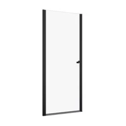 Sealskin Hooked Draaideur In Nis, 90 Cm Breed, 200 Cm Hoog, Mat Zwart -Badkamer Winkel 123 4733