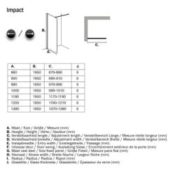 Sealskin Inloopdouche Impact A3 138x195 Cm Chroom -Badkamer Winkel 123 4846