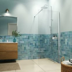 Sealskin Inc. Inloopdouche Type A3 140x200 Cm Met Douchemand, 8 Mm Helder Veiligheidsglas Met Antikalklaag Zilver Hoogglans