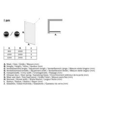 Sealskin Inloopdouche A3 I AM 200x120cm Chroom -Badkamer Winkel 123 4905