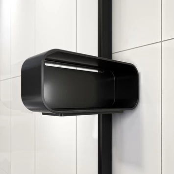 Sealskin Inc. Inloopdouche Type A1 90x30x200 Cm Met Douchemand, 8 Mm Helder Veiligheidsglas Met Antikalklaag Mat Zwart 4 Sealskin Inc. Inloopdouche Type A1 90x30x200 Cm Met Douchemand, 8 Mm Helder Veiligheidsglas Met Antikalklaag Mat Zwart - Afbeelding 4