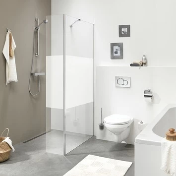 Sealskin Vast Deel Voor Inloopdouche Style A3 30x195 Cm Met Gesatineerde Band 1 Sealskin Vast Deel Voor Inloopdouche Style A3 30x195 Cm Met Gesatineerde Band