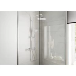 Hansgrohe Douchesysteem Vernis Blend 200 Met Thermostaatkraan Mat Zwart -Badkamer Winkel 123 4999
