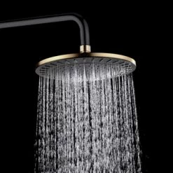 Tiger Regendoucheset Akcent Zwart/messing Incl Kraan En Handdouche Met 3 Straalstanden 14 Tiger Regendoucheset Akcent Zwart/messing Incl Kraan En Handdouche Met 3 Straalstanden -Badkamer Winkel 123 5010