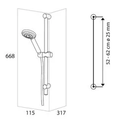 Tiger Splash Doucheset Alicante Waterbesparend Chroom -Badkamer Winkel 123 5015