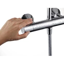 Hansgrohe Douchesysteem Vernis Blend 200 Met Thermostaatkraan Chroom -Badkamer Winkel 123 5019