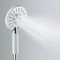 Tiger Regendoucheset Akcent Met Kraan Chroom Wit -Badkamer Winkel 123 5052