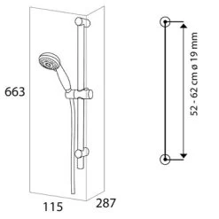 Tiger Splash Doucheset Valencia Waterbesparend Chroom -Badkamer Winkel 123 5126