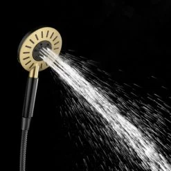 Tiger Regendoucheset Akcent Zwart Messing 12 Tiger Regendoucheset Akcent Zwart Messing -Badkamer Winkel 123 5131