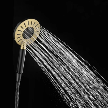 Tiger Regendoucheset Akcent Zwart Messing 5 Tiger Regendoucheset Akcent Zwart Messing - Afbeelding 5