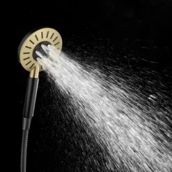 Tiger Regendoucheset Akcent Zwart Messing 14 Tiger Regendoucheset Akcent Zwart Messing -Badkamer Winkel 123 5133