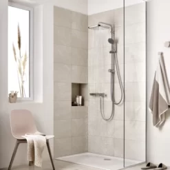 Grohe Douchesysteem Vitalio Start 250 Vierkant Met Omstelling Chroom -Badkamer Winkel 123 5163