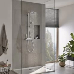 Grohe Douchesysteem Vitalio Joy 310 Cooltouch Met Thermostaatkraan QuickFix Chroom -Badkamer Winkel 123 5179