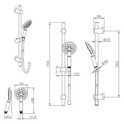 Tiger Douchesysteem Akcent Zwart -Badkamer Winkel 123 5208