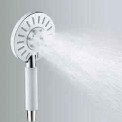 Tiger Regendoucheset Akcent Chroom Wit 10 Tiger Regendoucheset Akcent Chroom Wit -Badkamer Winkel 123 5306