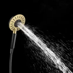 Tiger Doucheset Akcent 3 Straalstanden Zwart/messing -Badkamer Winkel 123 5315