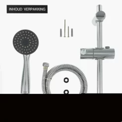 Tiger Splash Doucheset Murcia Waterbesparend Chroom -Badkamer Winkel 123 5322