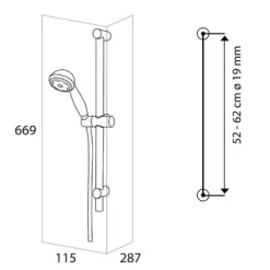 Tiger Splash Doucheset Murcia Waterbesparend Chroom -Badkamer Winkel 123 5323