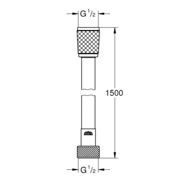Grohe VitalioFlex Doucheslang Comfort 150 Cm 3 Grohe VitalioFlex Doucheslang Comfort 150 Cm - Afbeelding 3