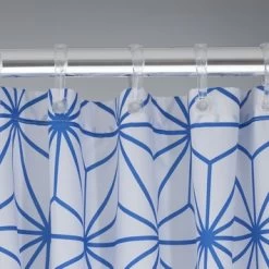Sealskin Douchegordijn Triangles Blauw 180x200 Cm -Badkamer Winkel 123 5442