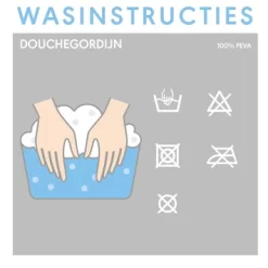 Sealskin Douchegordijn Bubbles Aqua PVC 200x180 Cm 7 Sealskin Douchegordijn Bubbles Aqua PVC 200x180 Cm -Badkamer Winkel 123 5461