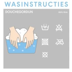 Sealskin Douchegordijn Chalk Grijs 180x200 Cm -Badkamer Winkel 123 5542