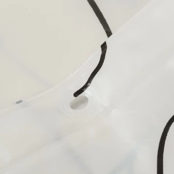 Sealskin Douchegordijn Mind 180x200cm Zwart/wit 3 Sealskin Douchegordijn Mind 180x200cm Zwart/wit - Afbeelding 3