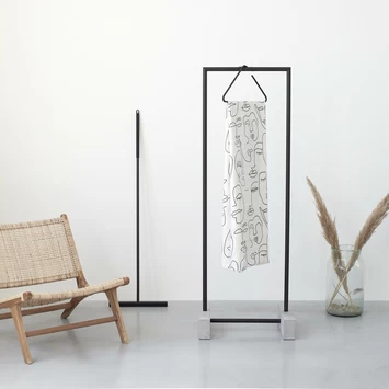 Sealskin Douchegordijn Mind 180x200cm Zwart/wit 7 Sealskin Douchegordijn Mind 180x200cm Zwart/wit - Afbeelding 7